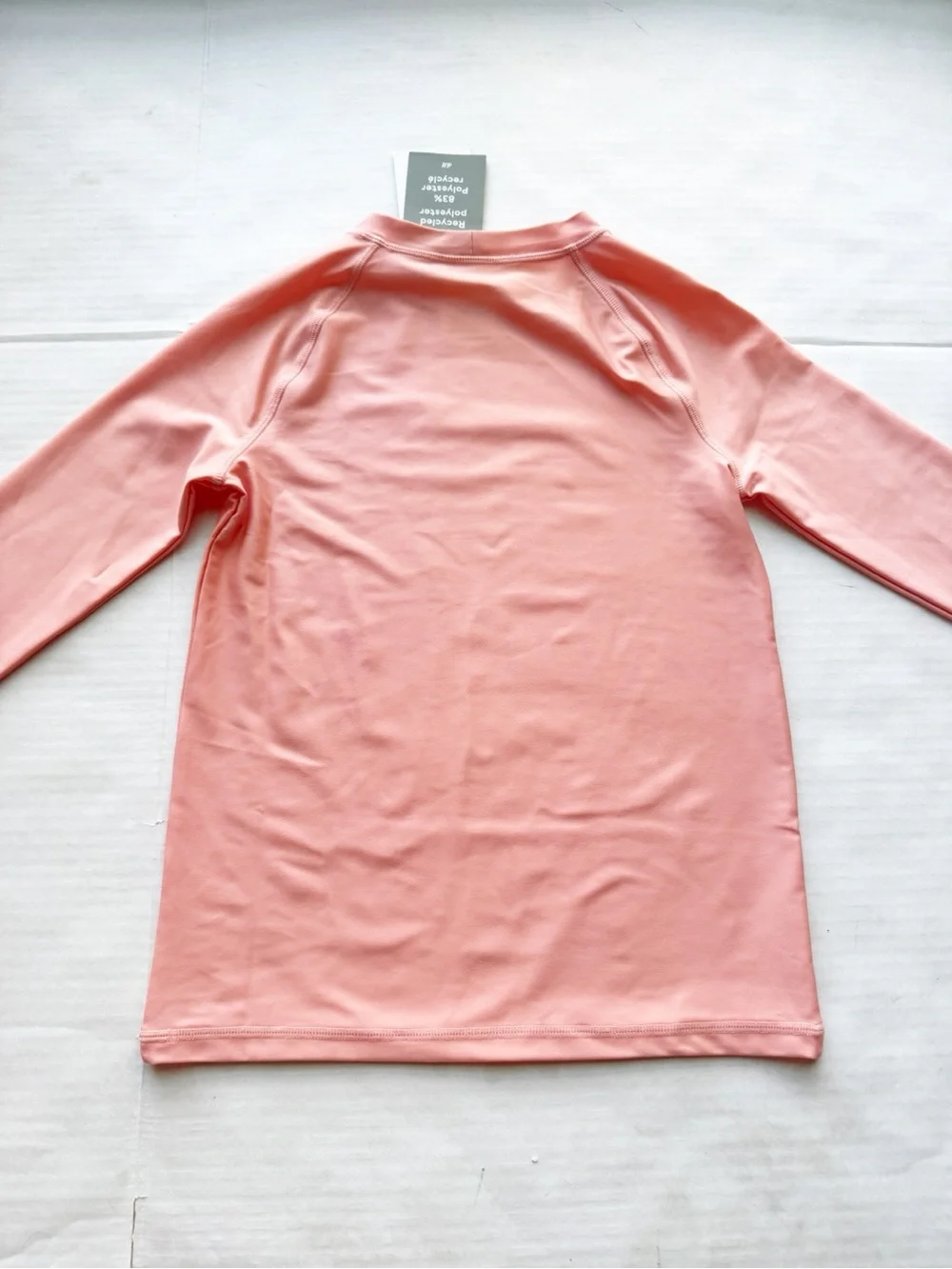 Girls New Swim Shirt UPF 50 in Peach Size 8-10Y NWT